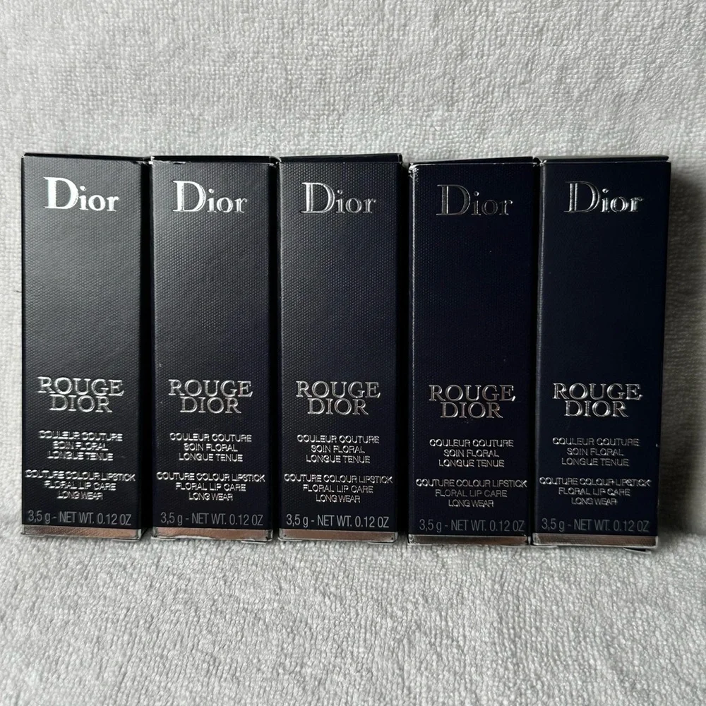 Nude Look 🆕 DIOR Rouge Dior Refillable Lipstick in Color: 100 Satin Finish NIB - Picture 10 of 10